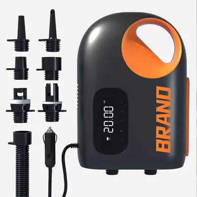New outdoor portable electric car inflatable pump outdoor tent SUP pulp board kayak wireless inflatable pump (Hava nasosu) - car-version-requires-russian-manual-message