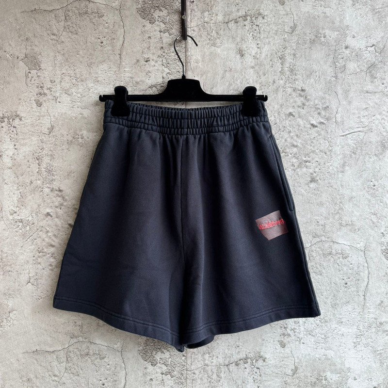 Paris B Summer Red Tape Letter Embroidery Shorts Family Couple Simple Loose Sports Shorts Ins