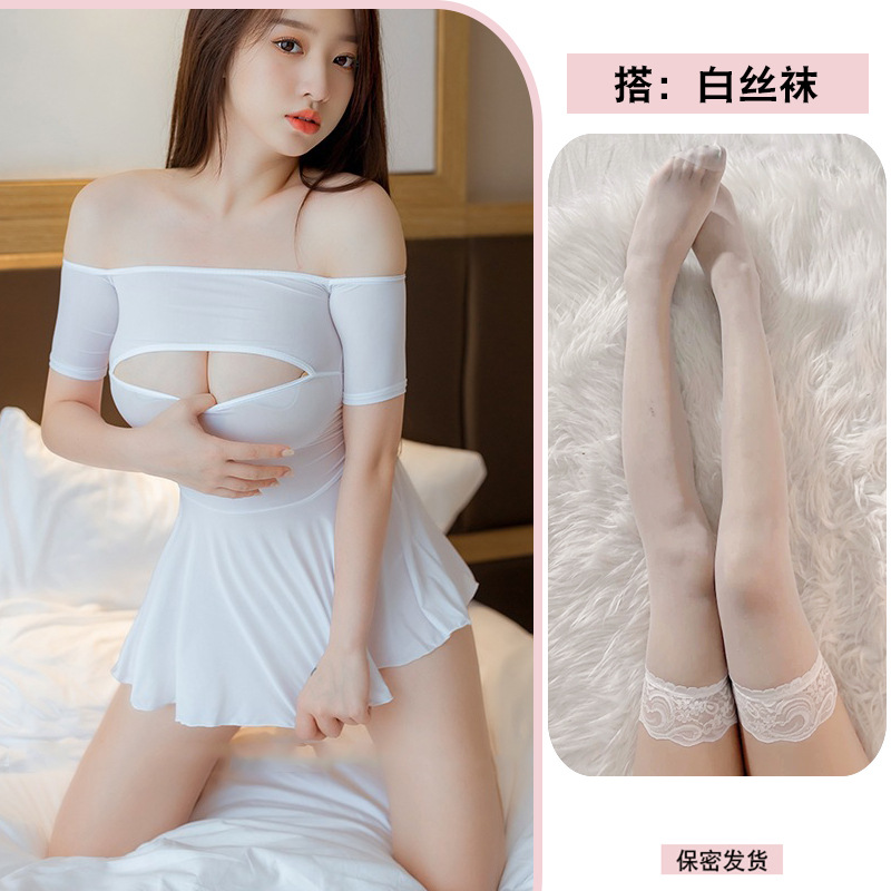 흰색 스타킹