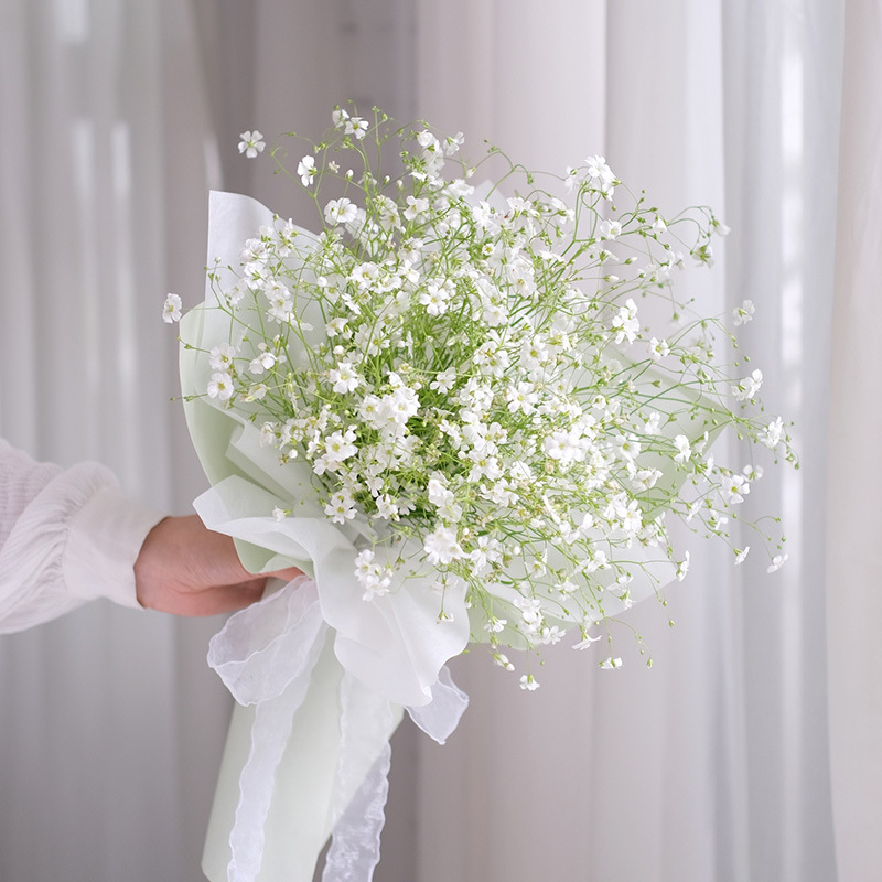 Papel elegante papel de regalo de flores monocromo engrosado papel de embalaje de ramo impermeable color sólido Ouya papel de regalo de flores al por mayor