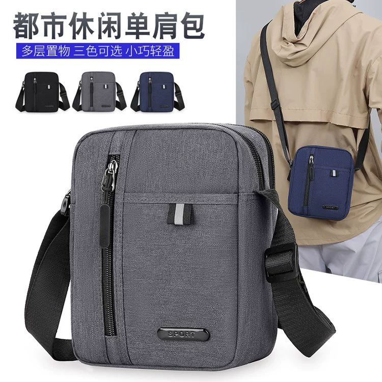 One-shoulder bag, capacious universal shoulder bag for leisure, for import