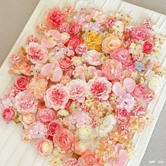 模擬小花、ミックスアンドマッチ造花、手作りヘアピン、花冠、ヘアピン、滝の花の壁、吊り下げ花の装飾