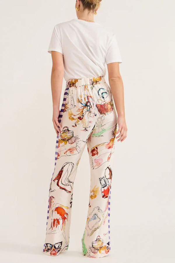 Home Daily Sleeping Women's Casual Printing Polyester Pants Sets Pants Sets display picture 6