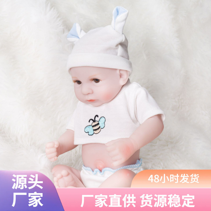 28 pulgadas de colección de muñecas de regeneración masculina realistas 10 juegos de ropa blanca hecha a mano accesorios CM muñecas de juguetes caseros