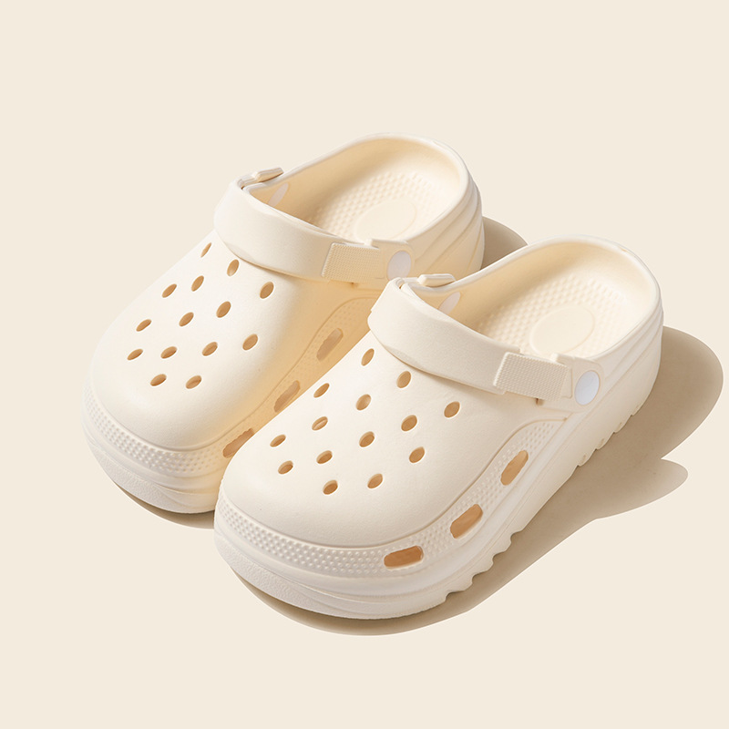 凉拖鞋eva女夏季踩屎感外穿洞洞鞋防滑不臭脚浴室家居室内居家用