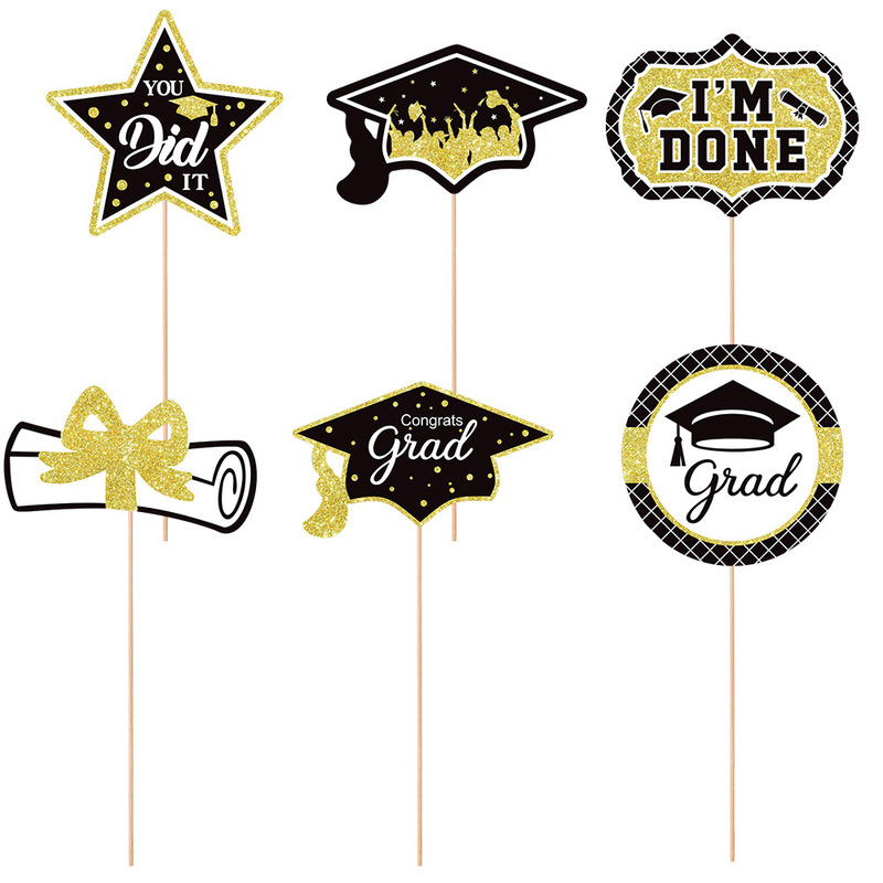 アマゾン卒業シーズンパーティー花瓶装飾カードインサート 卒業同窓会雰囲気装飾インサート|undefined