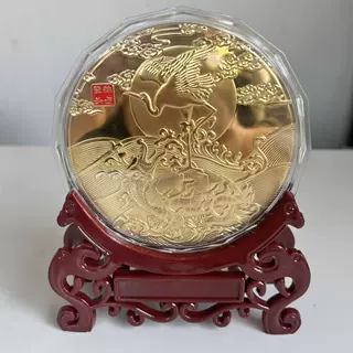 厂家直销独占鳌头镀金纪念章公斤章商务礼品会议开业乔迁升学贺礼