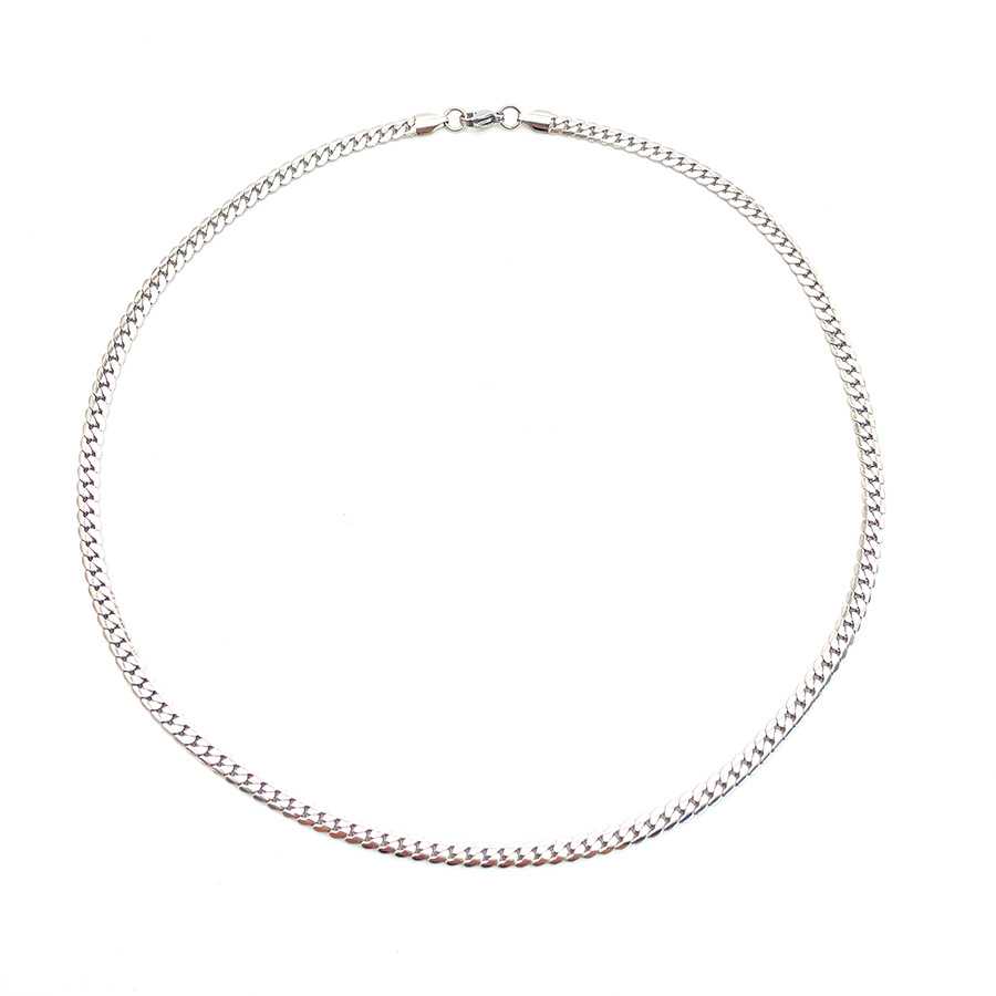 Cuban Link Necklace For Men Simple Titanium Steel Chain Jewellery_voghion.com