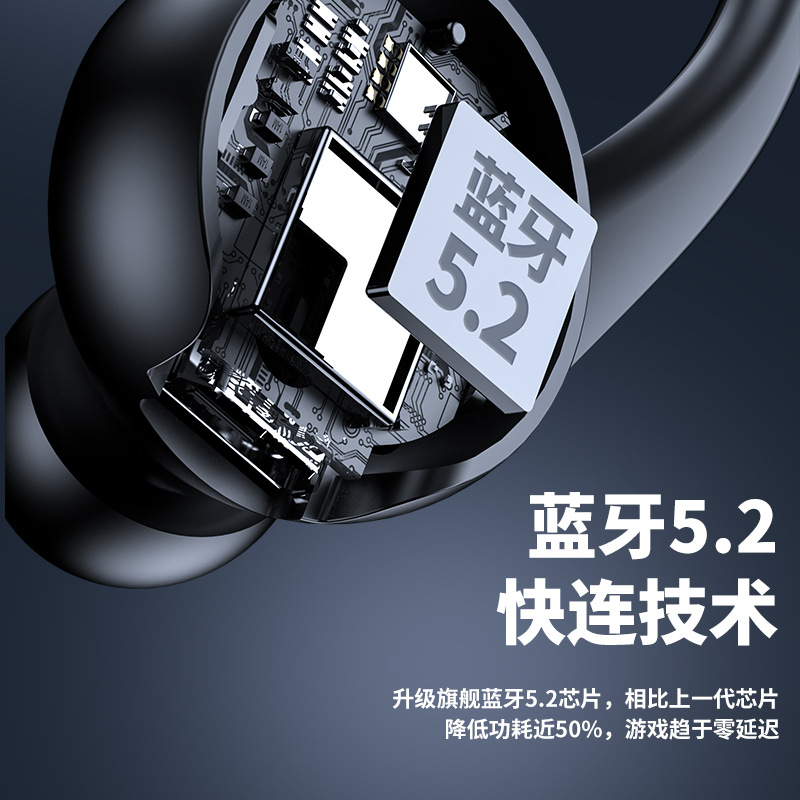 Nuevo modelo privado de oreja colgando mini en la oreja de un solo lado de larga resistencia T10 regalo de un solo oído auricular Bluetooth inalámbrico universal