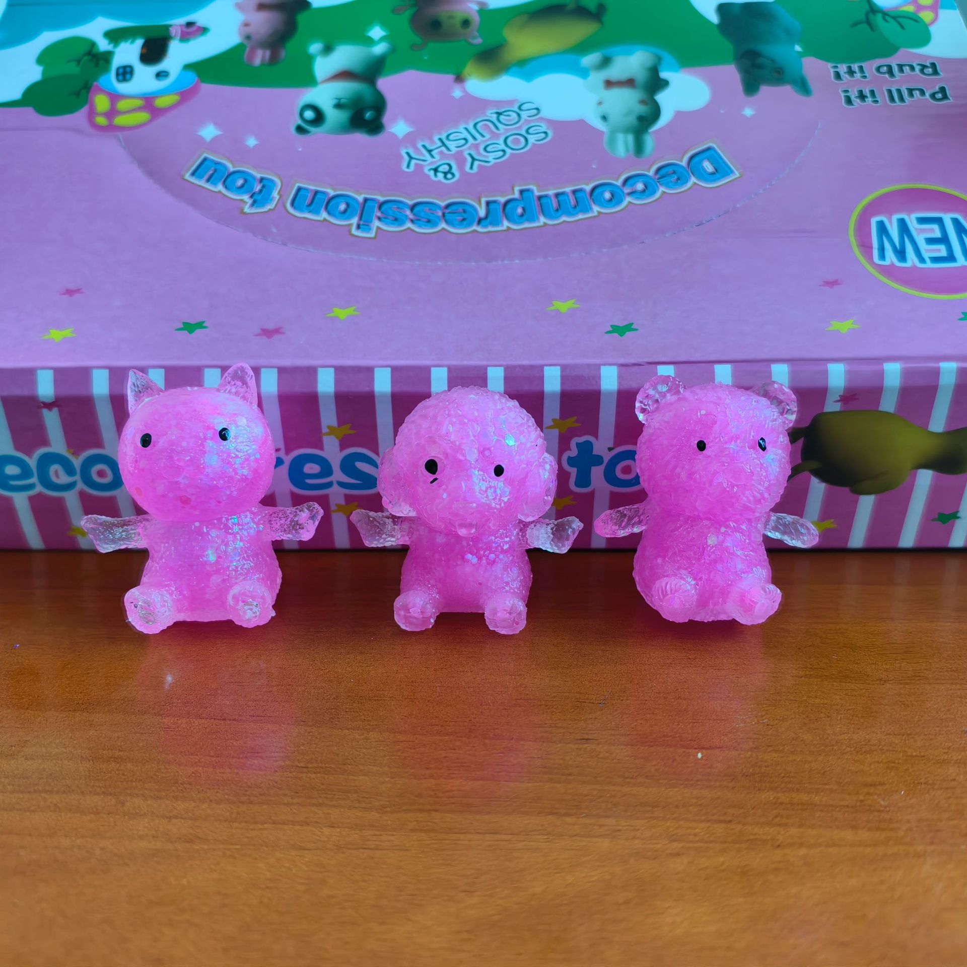 Maltosa amasar música descomprimir juguetes descomprimir amasar lento rebote red animal pequeño juguete gato cachorro oso