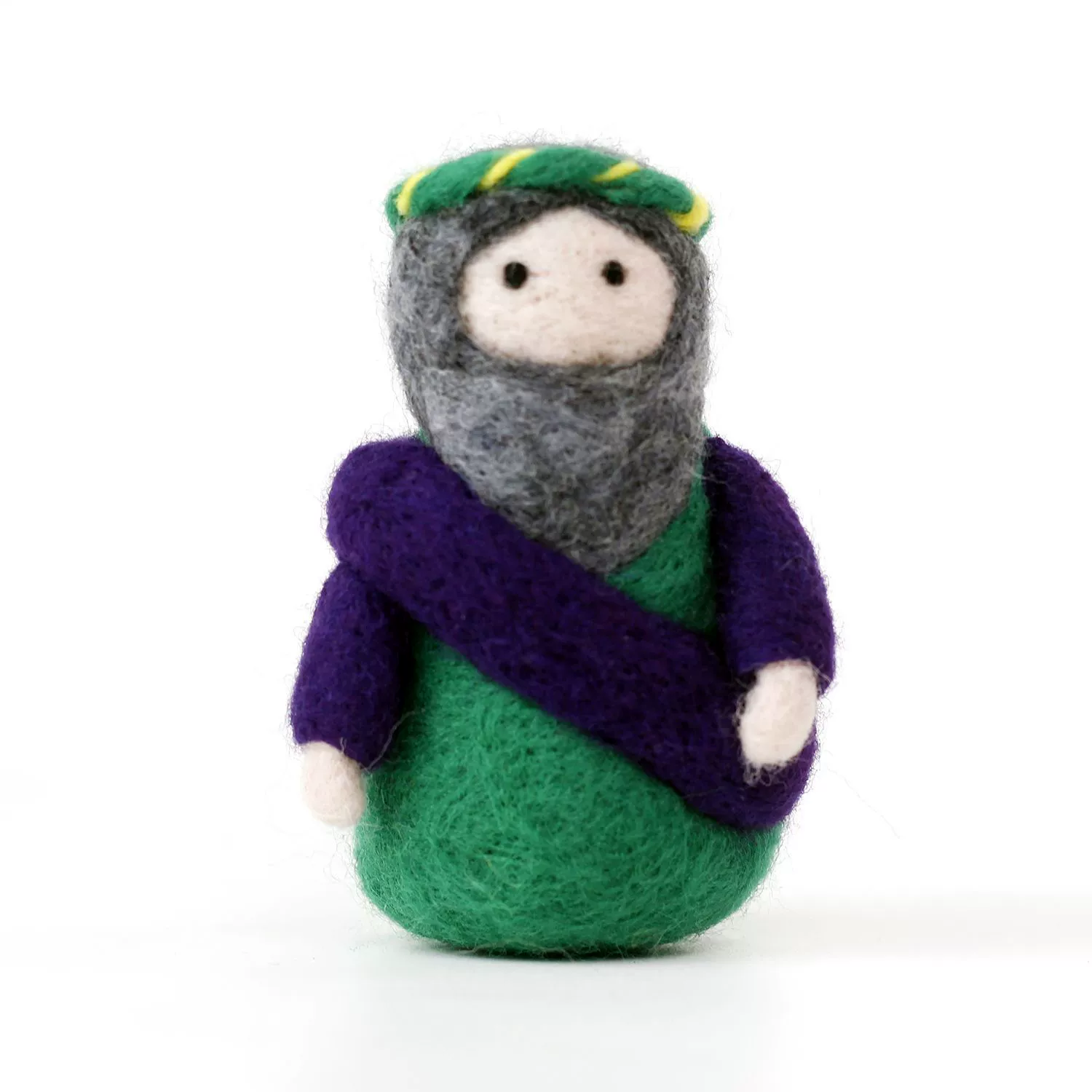 Wool felt Christmas doll set, English tutorial, multiple characters and craft tools