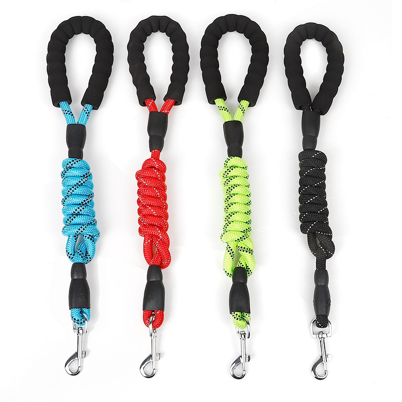 EVA reflectante buffer a prueba de explosiones suministros para mascotas cuerda de tracción de primavera cuerda redonda correa de tracción para mascotas ventas directas de fábrica