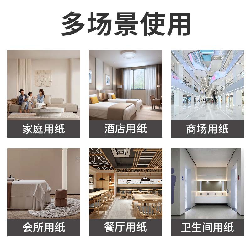 Hotel-Specific Large Plates Paper Toilet Paper Bulk Whole Carton Wholesale Household Sanitary Toilet Paper Jumbo Roll Tissue Factory Bulk