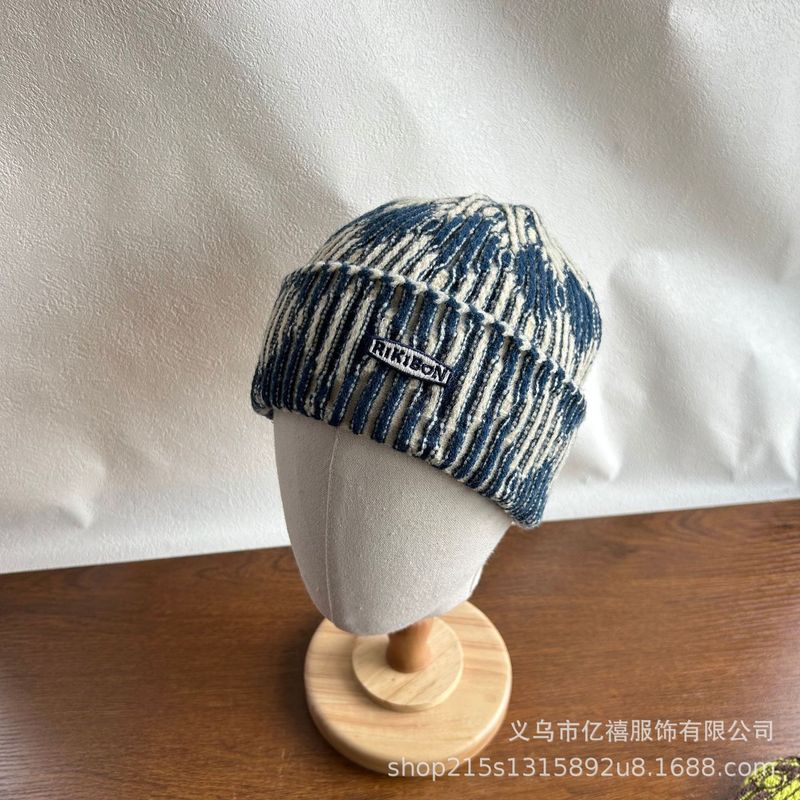 秋冬新款毛线帽子女加绒加厚保暖百搭针织帽大头围套头帽护耳冷帽|undefined