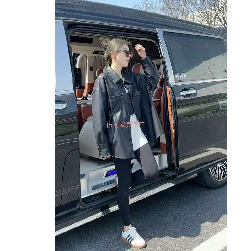 Цветная осенняя куртка, oversize, плюс размер