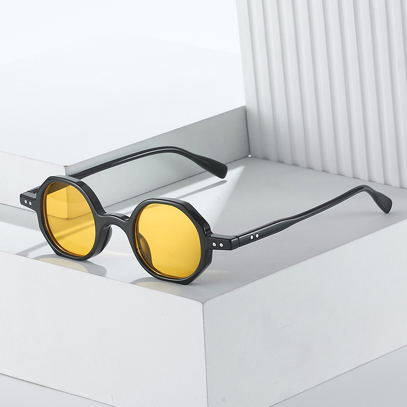 2022 new personalized small frame sunglasses cross-border colorful multi-color international station hot wholesale polygonal sunglasses