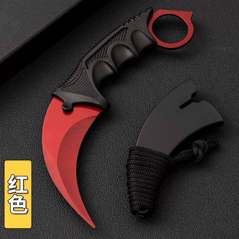 Фабричная оптовая продажа нож-пасть CSGO для тренировки выживания, многофункциональный уличный прямой нож