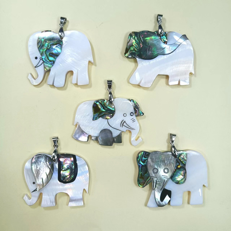 20g Weight DIY Jewelry Accessories Classification 1 Piece Shell Elephant