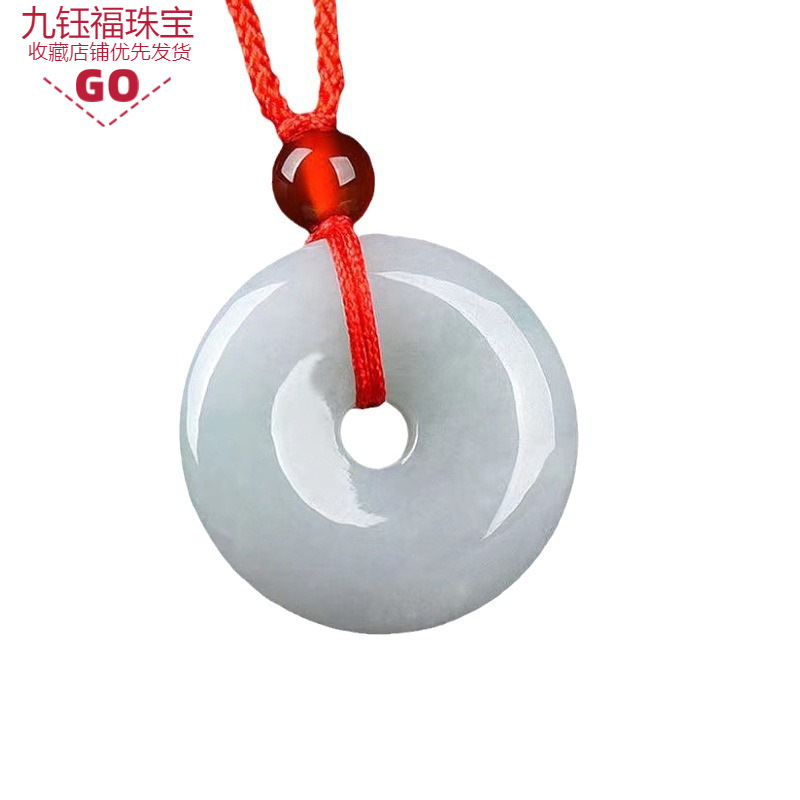 천연 버마 제다이트 A등급 평화 버클 선물 제이드 펜던트 칼세도니 마노 제이드 공예품 도매