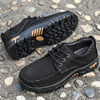 Men's summer breathable casual footwear for leather shoes, cowhide, plus size