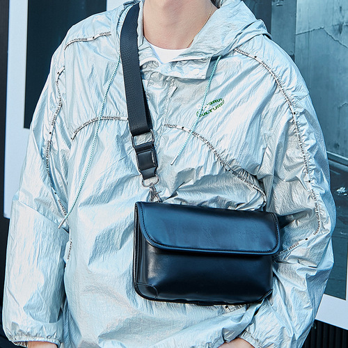 Men's Single Shoulder Bag, Japanese Style PU Crossbody Bag, Trendy Brand Small Bag, Fashion Style for Men, Personalized Crossbody Bag, Unique Style