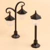 Mini led Retro street lamp Decoration Dollhouse parts originality Landscaping Street Miniature scene Model Toys