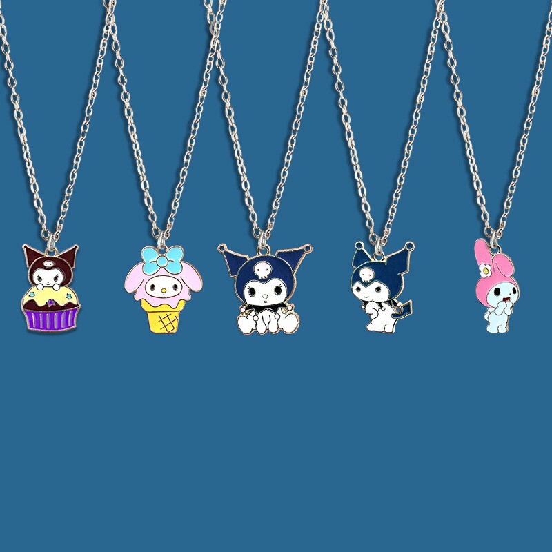 Coolomi series cute cartoon necklace girl pendant ins female student gift chain pendant for girlfriends Coolomi series cute cartoon necklace girl pendant ins female student gift chain pendant for girlfriends