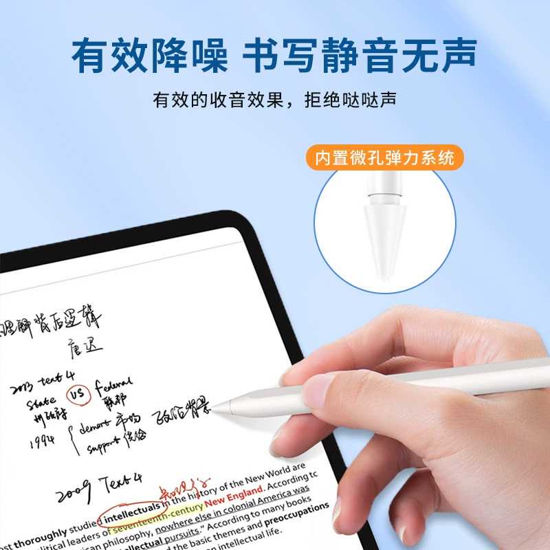 Подходит к кончику стилуса Apple Pencil, наконечники Apple, замена прозрачного цвета ручки для iPad (первого, второго-третьего поколения)