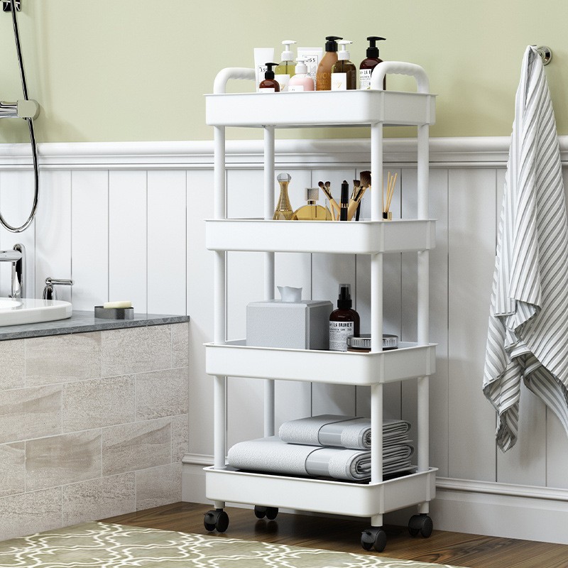 Multi -layer rack kitchen setting rack landing stroller seam storage…