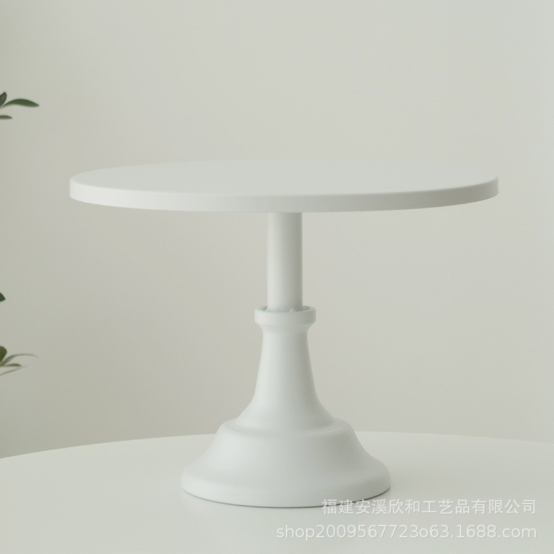 Tabla de postres nórdico decoración estante de exhibición bandeja de pastel mesa de té de la tarde refresco estante alto estante blanco