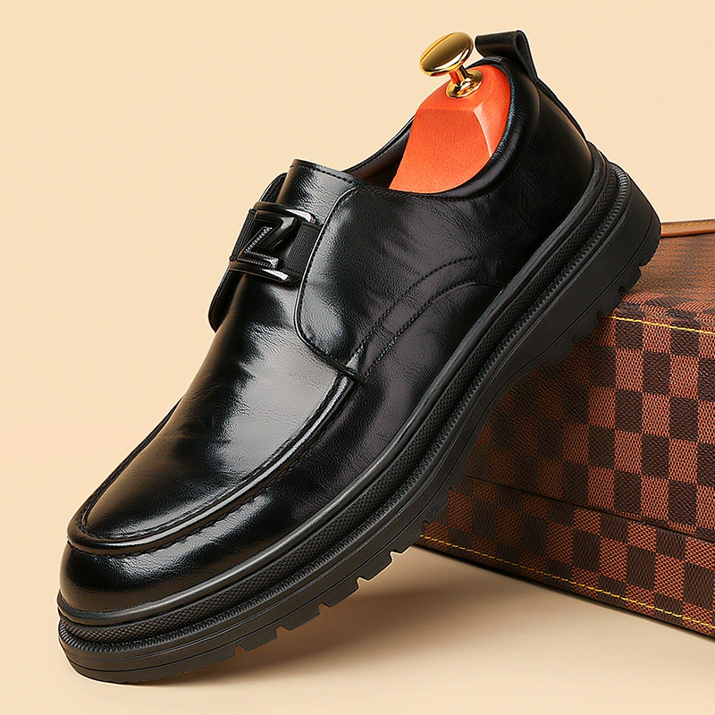 Мужская кожаная повседневная кожаная обувь ручной работы Мужская повседневная кожаная обувь в английском стиле