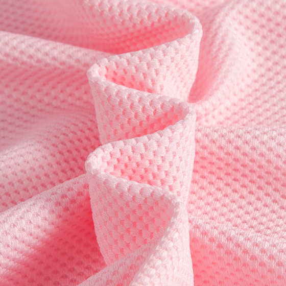Factory in stock 280g peach heart big corn pineapple knitted jacquard fabric padded mesh fabric fashion sofa