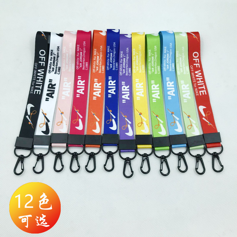 In stock NIKE broken hook lanyard Amazon Hot Selling U disk key rope NIKE wrist lanyard airpods lanyard