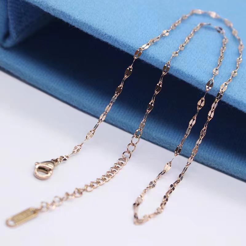 Simple Style Geometric Titanium Steel Gold Plated Necklace