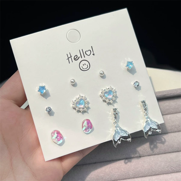 962 Lake Blue Fish Tail Set