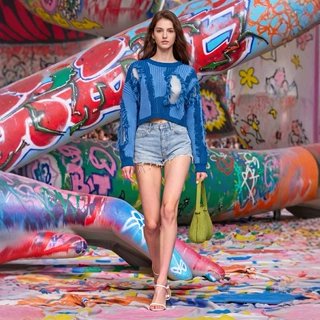 毛衣女2026秋冬圆领套头男女春秋情侣长袖针织衫跨境定制快速出货