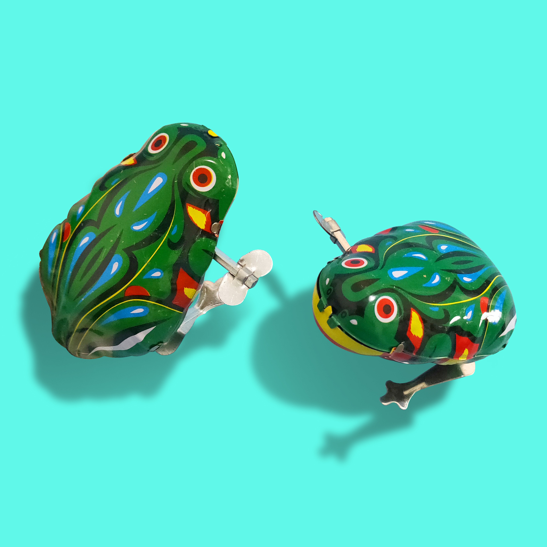 Iron Frog Nostalgic Clockwork Toy Baby Toy Chain Iron Frog Classic Iron Frog Wholesale