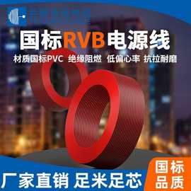 RVB2*1平方国标阻燃平行线 led电源电子线监控摄像线楼宇对讲系统