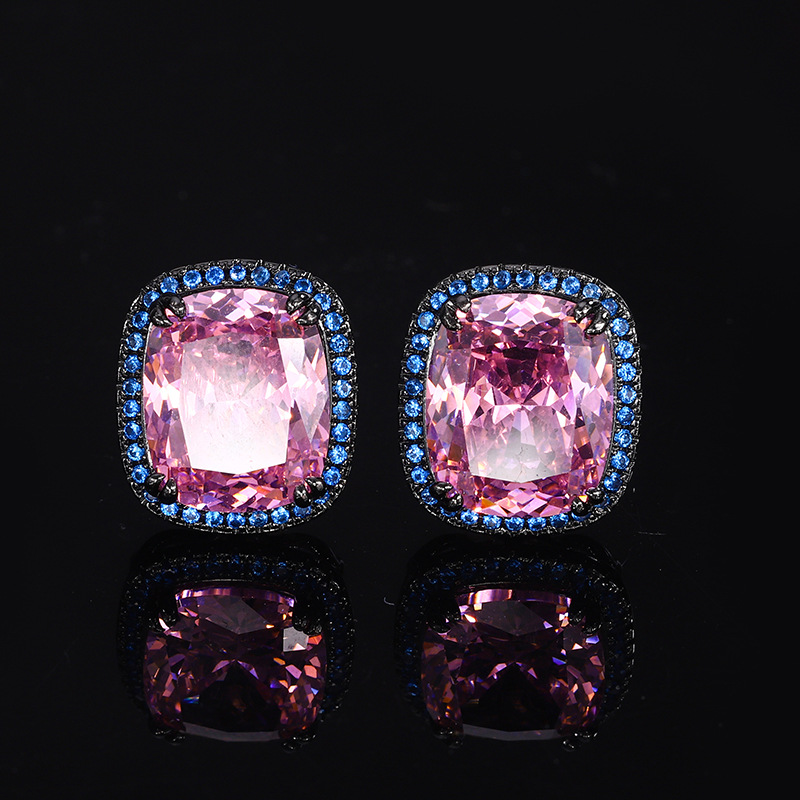 2024 nueva joyería Zhuang Shengsheng fondo de cobre chapado en oro simulación nido de pájaro cortado seco rosa seco traje personalizado mujer 15*20