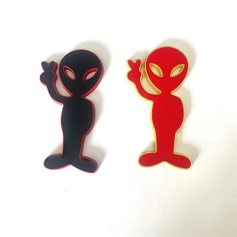 Creative Metal Car Sticker - Domineering Alien Car Emblem - Personalized Modified Alien Car Body Sticker