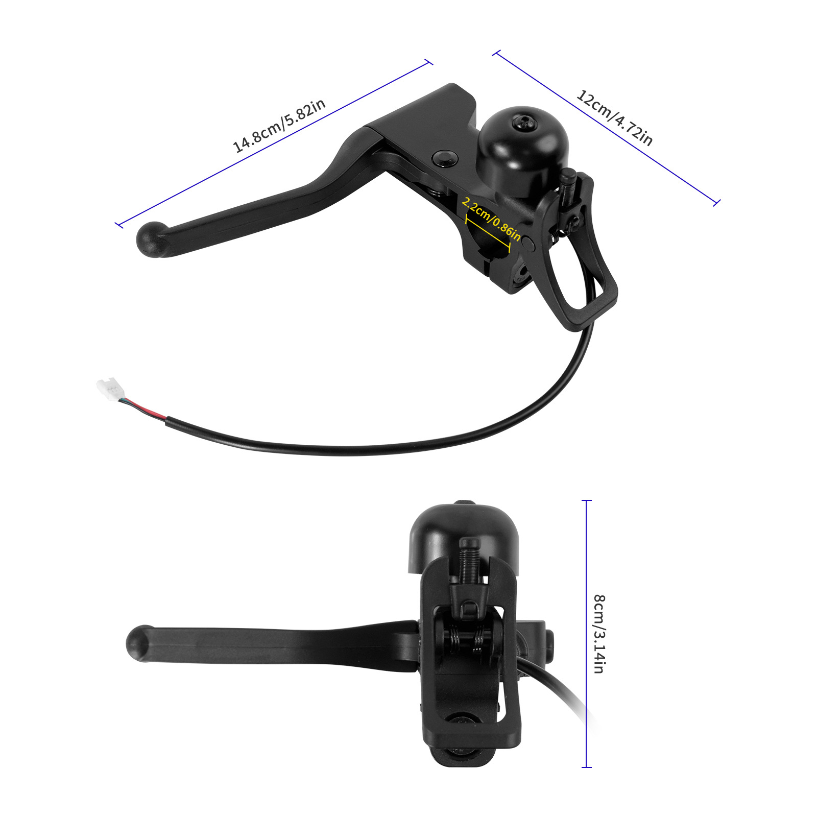 New Product Suitable for Xiaomi5/5Max/5Pro Scooter with Bell Brake Lever Left Clutch Brake Handle