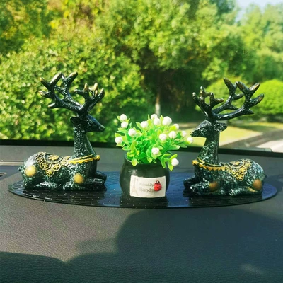 Car ornaments – Ornaments, Car Interior Decoration Supplies - deer-deer-black-fruit-large-mat