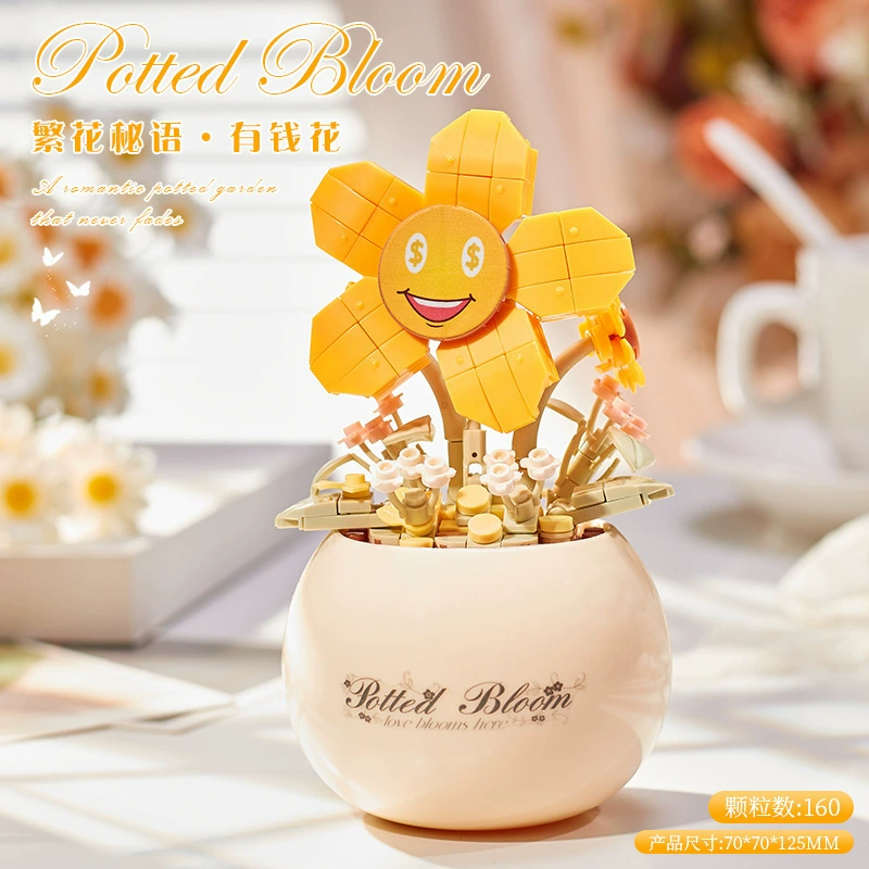 Constructor, brainteaser, handle for mother's day, DIY, bouquet, cherry tree, Birthday gift