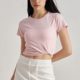 Lulu Yoga Clothing Women's Short-sleeved Top Elastic Professional Pilates Tight Running Training T-shirt Breathable Fitness Clothes