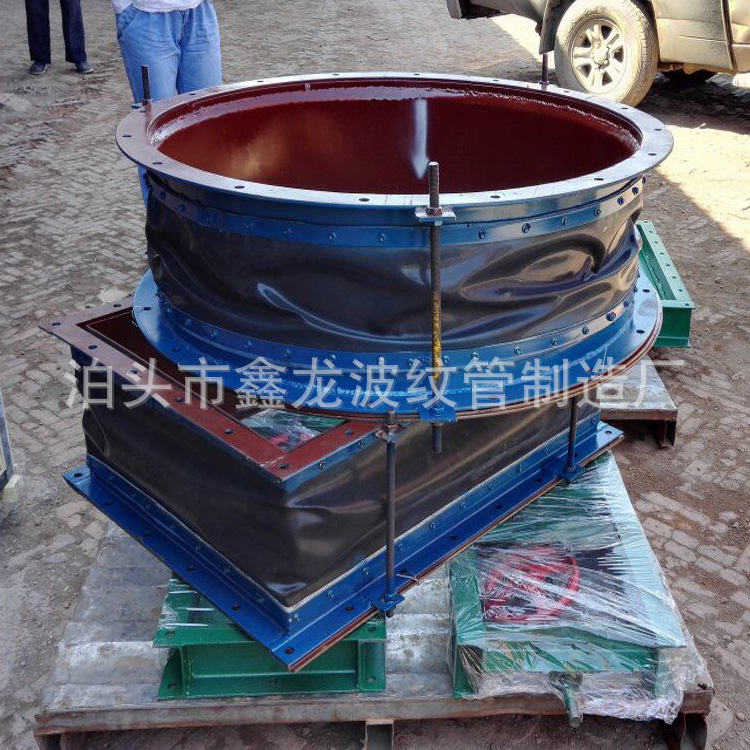 烟道氟橡胶非金属软连接 矩形高温织物膨胀节 非金属补偿器