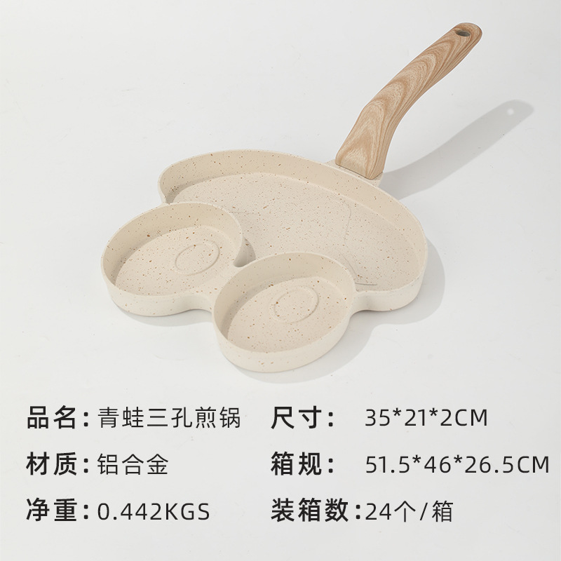 Comercio exterior casero arroz de arroz de piedra de dibujos animados rana tres agujeros salsa cruzada de desayuno salsa de huevo salsa de salsa salsa al por mayor