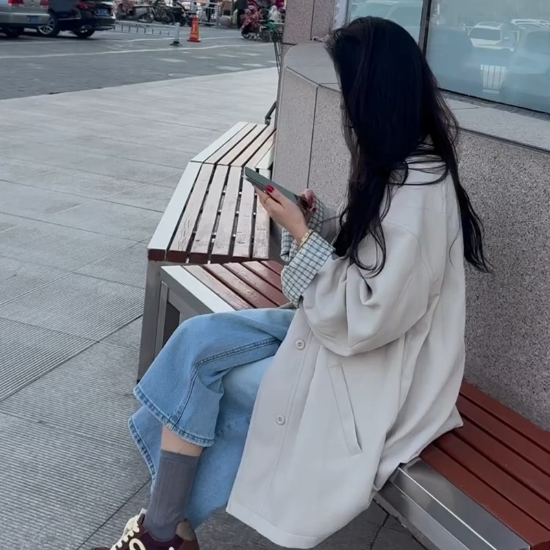 短款风衣外套女2025春秋新款爆款小个子韩系高级感日系英伦风休闲|undefined