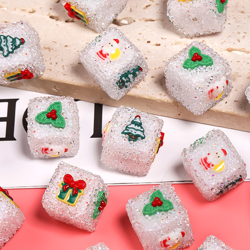 オリジナルクリスマスdiyアクセサリードリル砂糖ビーズ角ビーズdiy携帯電話チェーンアクセサリー散珠卸売り|undefined