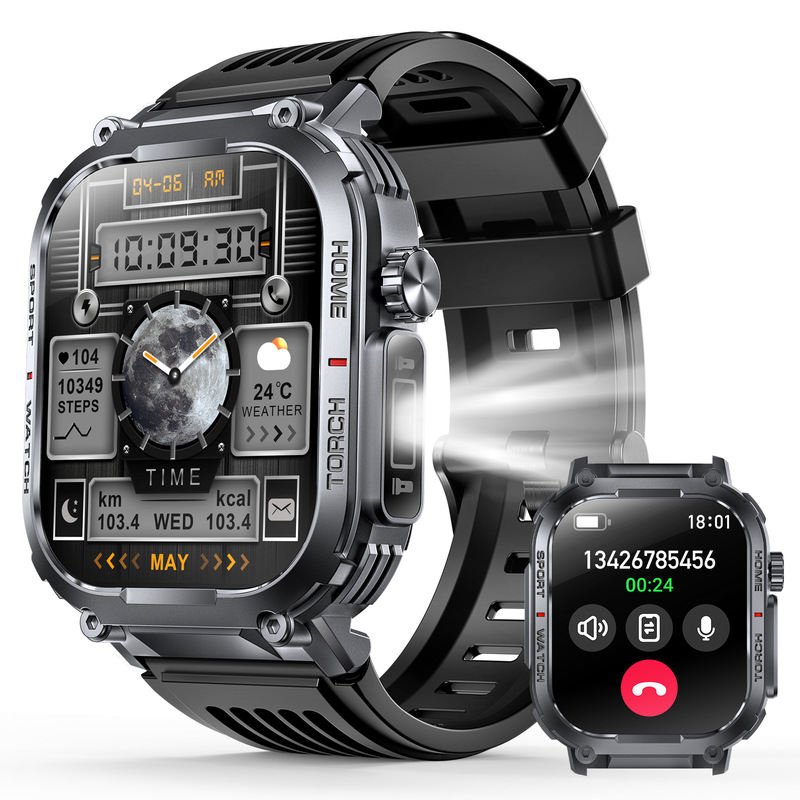 New Outdoor Sports Smart Watch S320B Bluetooth Call Sports Watch with Compass 3ATM Waterproof