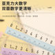 Primary school students anti-myopia ruler wave ruler 15cm transparent ruler measuring drawing ruler with wave large number